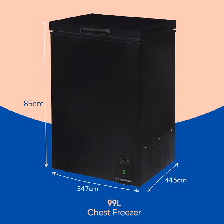 Russell Hobbs 99L Black Chest Freezer RH99CF0E1
