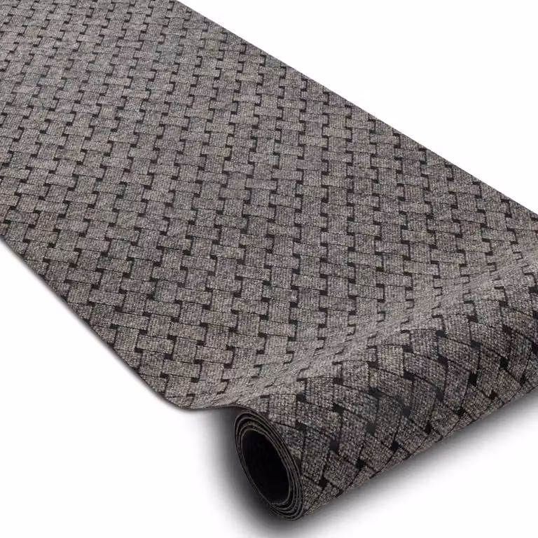 RugsX Non-Slip Polypropylene Runner in Beige and Grey, W/D: 100 x 340 cm