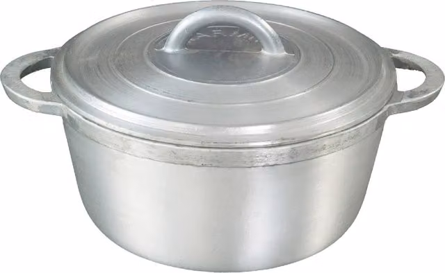 Buckingham Grounded Non-Stick Aluminium Casserole Dish, 3.5 l, Silver, 24 cm