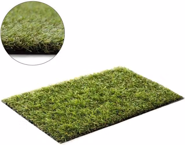RugsX Alvira Artificial Grass Rug in Green, W/D: 133 x 100 cm