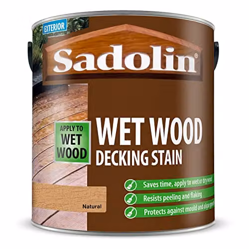 Sadolin Water-Based Wood Decking Stain in Sand, 2.5L