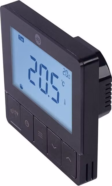 John Guest Black Wired Programmable Smart Thermostat for Underfloor Heating