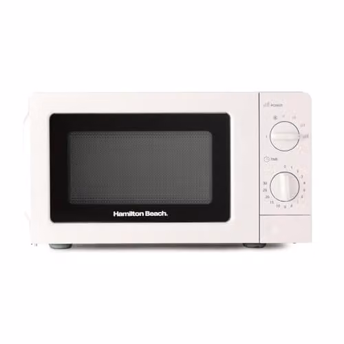 Hamilton Beach 20L Solo Countertop Microwave, 700W, White