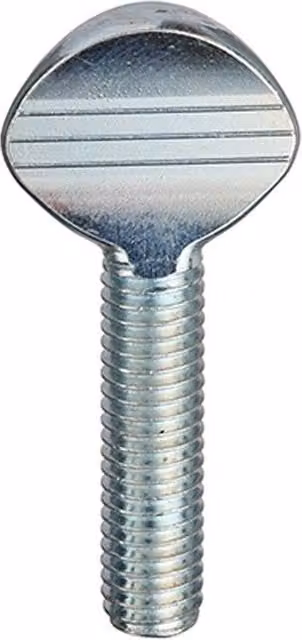 Unifix Silver Galvanised Steel Shoulderless Thumbscrews M8 x 25 mm, Box of 200