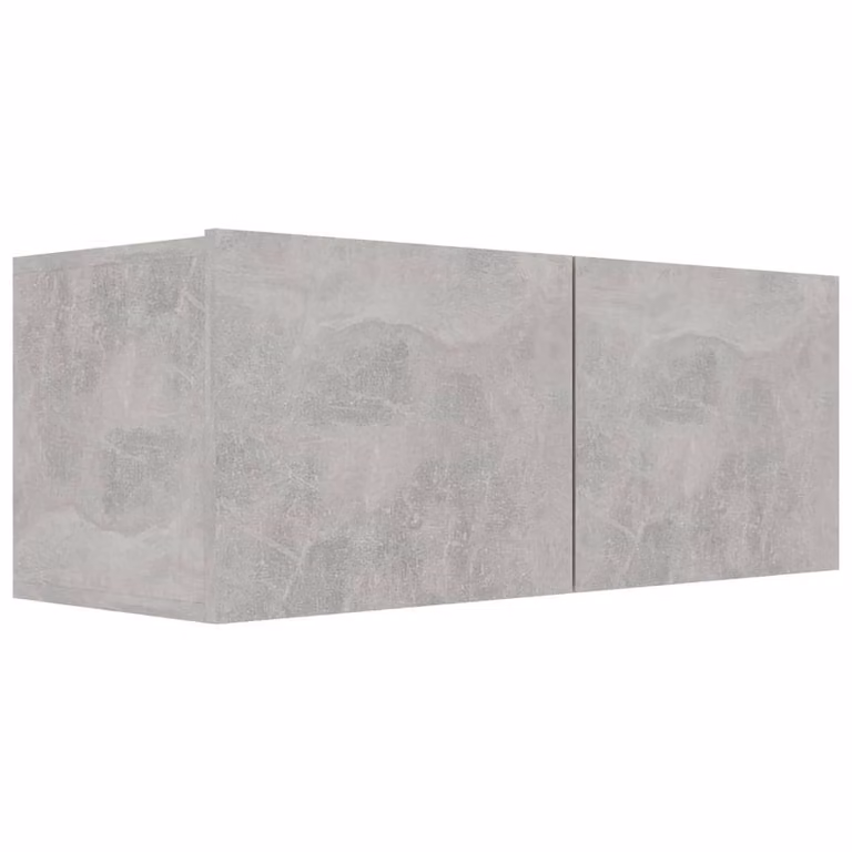 Berkfield Home Modern 6 Piece TV Cabinet Set in Concrete Grey Matt MDF