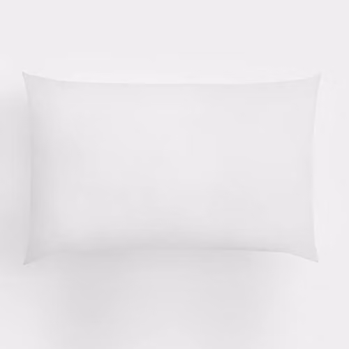 Highams 2 Pack Soft Polycotton Housewife Pillowcases with Envelope Closure, White, W/D/H: 50 x 75 cm