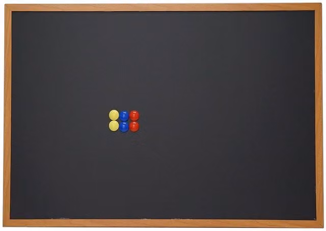Gr8 Home Magnetic Blackboard and Notice Board in Brown and Black, W: 30 cm