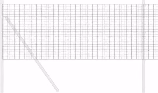 Berkfield Home Modern Welded Wire Fence, Grey Powder-Coated Steel, H: 0.5 m x L: 100 m