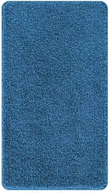 Berkfield Home Rectangular Non-Slip Bath Mat, Blue, W: 70 cm, D: 120 cm
