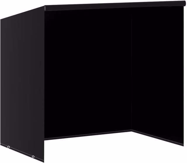 Berkfield Home Water Repellent Swing Bench Covers, 2 Pack, Black, W/D/H: 185 x 117 x 170 cm