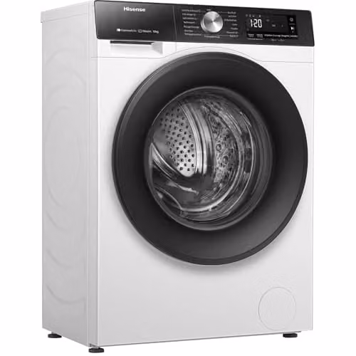 Hisense 3S Series WF3S1043BW3 Front Loader Washing Machine, 10.5kg, 1400 rpm, White, A Rated