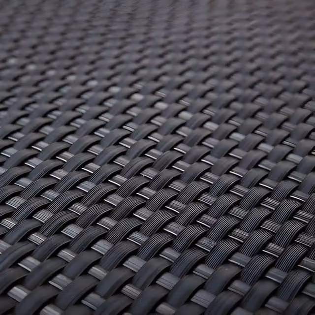 Primrose Artificial Rattan Weave Balcony Screening in Grey