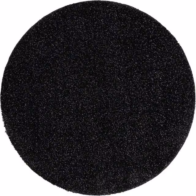 RugsX Black Round Bath Mat, Diameter: 100 cm