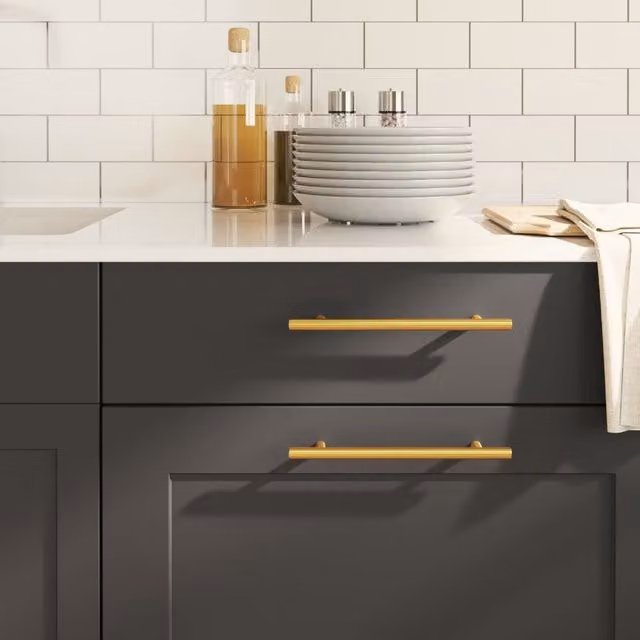 Berkfield Home Gold Stainless Steel Bar Cabinet Handles, 20 Pack, Length: 160 mm