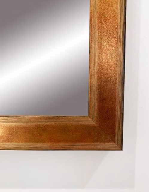 Benjamin Tate Design LTD Chicago Lux Wall Mirror in Bronze, Black and Brown, W: 101 cm, H: 101 cm, D: 101 cm