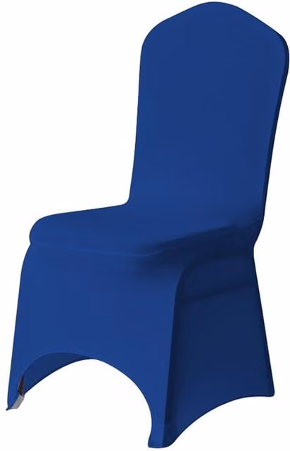 Neel Blue 10-Piece Spandex Arched Front Dining Chair Covers, Stretch Fabric Removable and Washable Slipcovers in Royal Blue