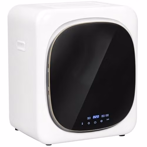 HOMCOM Vented Countertop Tumble Dryer, 2.5kg Dry Capacity, White