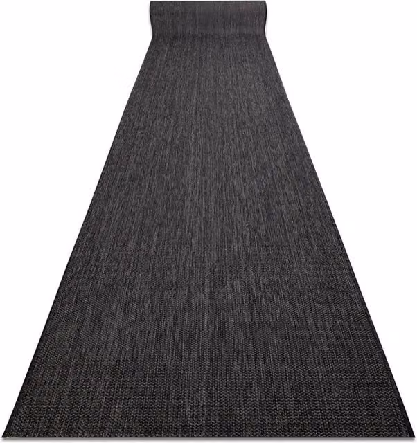 RugsX Sion Sisal Runner in Black, W/D/H: 120 x 180 cm