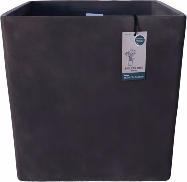 Fargro Home and Garden Square Planter in Stone White, W: 30 cm, D: 30 cm, H: 30 cm