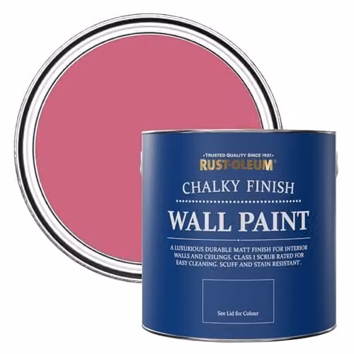 Rust-Oleum Raspberry Ripple Pink Matt Chalk Wall Paint, 2.5L