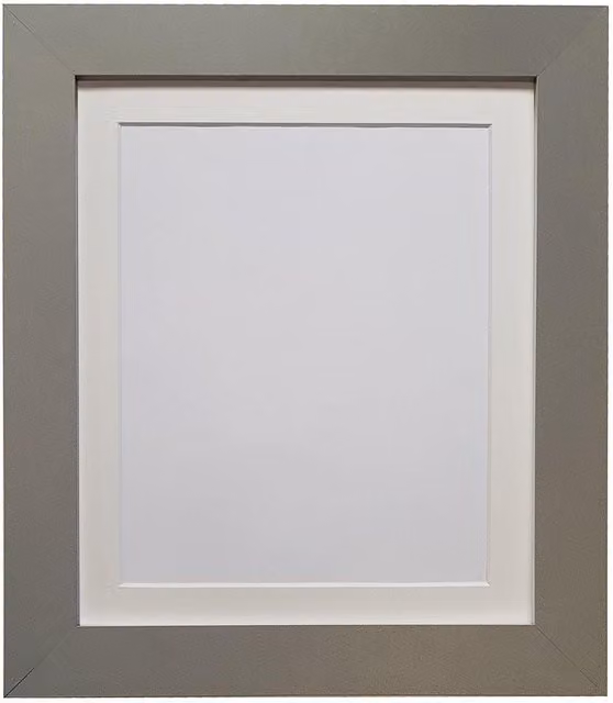 Frames & Mirrors 4U Metro Dark Grey Rectangular Picture Frame with Ivory Mount, Image Size: 60 x 80 cm