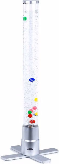 Wicked Gizmos Sensory LED Bubble Lamp in White and Multicolour