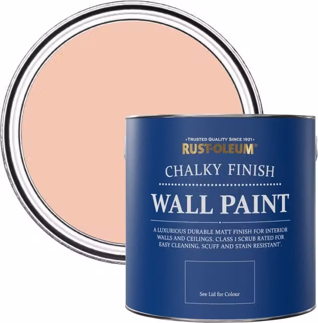 Rust-Oleum Coral Matt Chalky Wall Paint, 2.5L