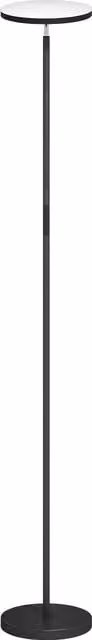 HOMCOM RGB Uplighter Floor Lamp in Black, Dimmable Standing Lamp with Remote and Touch Control, 2700K-6000K Colour Temperatures, H: 177 cm