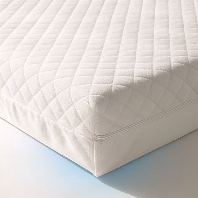 MHG Living Waterproof Baby Cot Mattress with Removable Cover, White, W/D/H: 120 x 60 x 13 cm