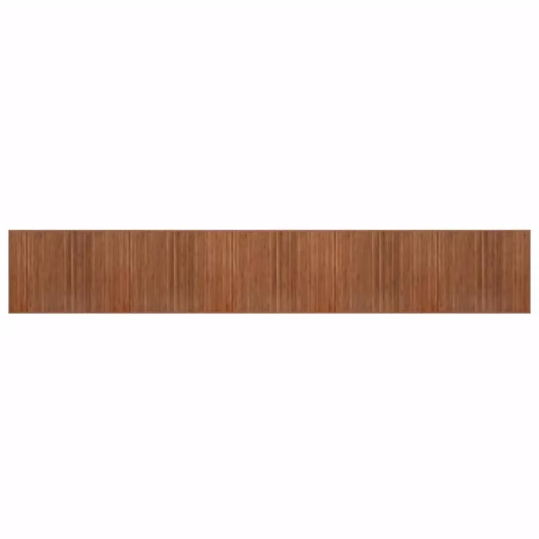 Berkfield Home Rectangular Bamboo Rug in Brown, W/D/H: 80 x 1000 x 1 cm