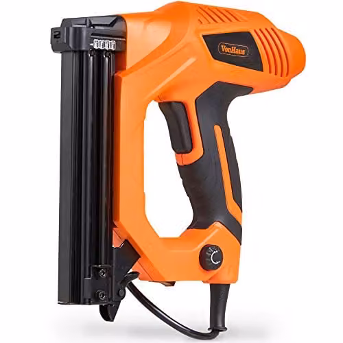 VonHaus 2-in-1 Electric Nail Gun and Staple Gun, Orange
