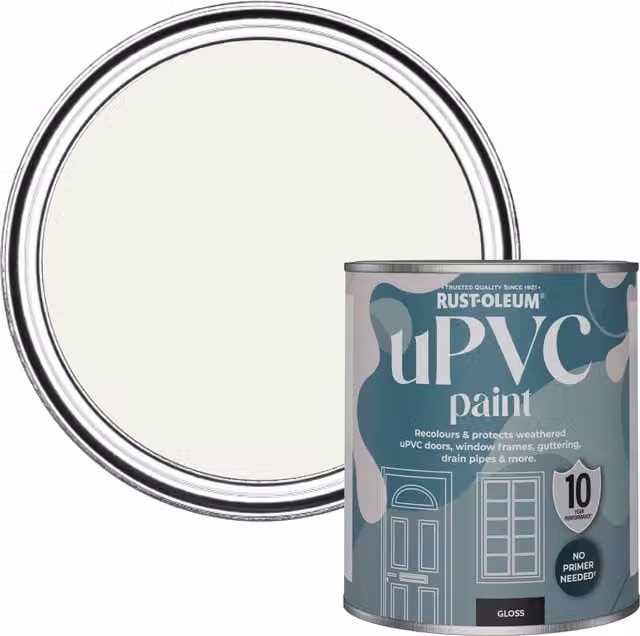 Rust-Oleum UPVC Paint in Gloss Finish, Steamed Milk, 0.75 l