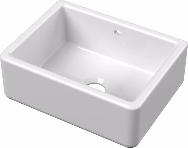 Balterley White Ceramic Fireclay Single Bowl Kitchen Sink