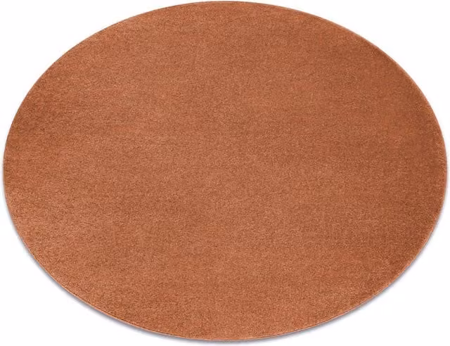 RugsX Softy Round Rug in Gold and Orange, Diameter: 150 cm