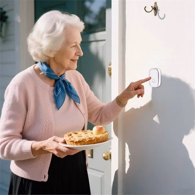 SPETLEK Wireless Mains Plug-in Doorbell in White