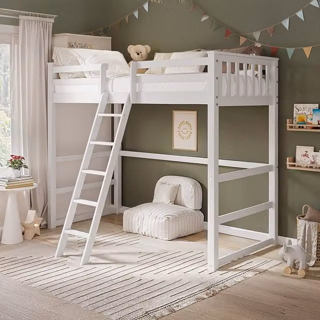 Flair Jules White Single Highsleeper Bed for Children's Bedrooms