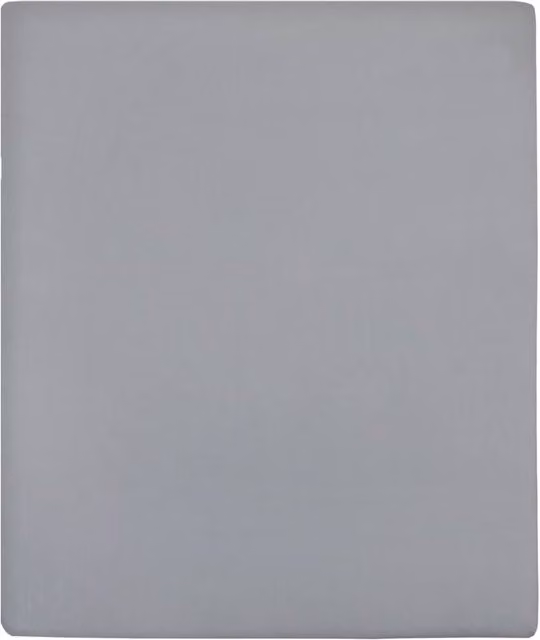 Berkfield Home Grey Jersey Cotton Fitted Sheets, 2 Pack, W/D/H: 90 x 200 cm