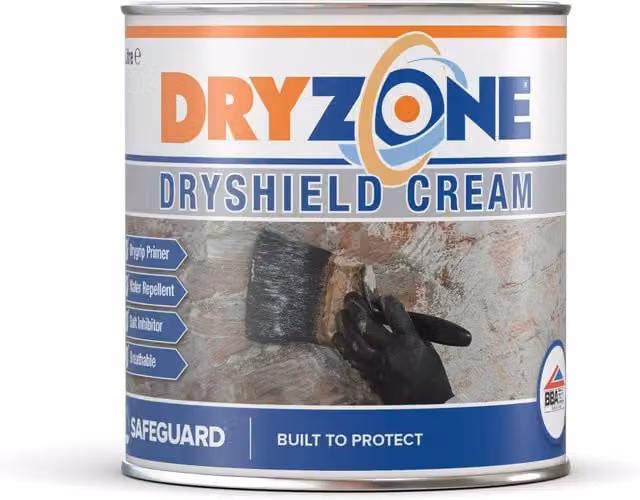 Dryzone Dryshield Deep Masonry Water Repellent Cream, White, 1 l