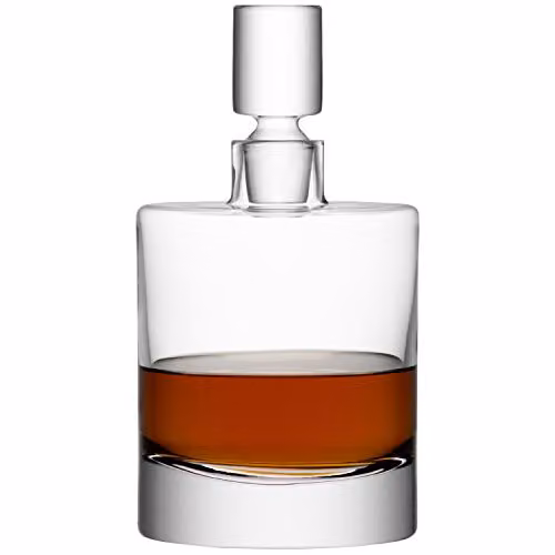 LSA Boris Handmade Glass Decanter with Stopper, Transparent, 1.4 l