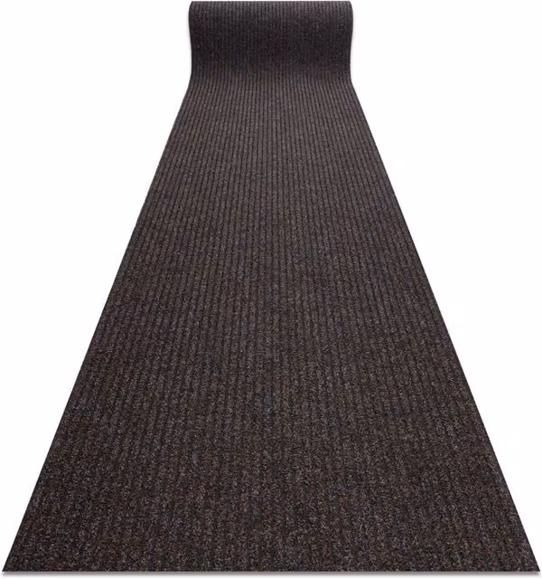 RugsX Brown Non-Slip Polypropylene Runner, W: 100 cm, L: 460 cm