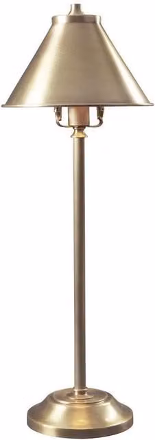 Netlighting Provence 1 Light Table Lamp in Yellow and Antique Brass with E14 Bulb Included