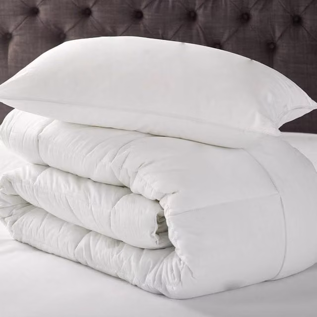 The Linen Consultancy White Goose Feather and Down 9 Tog Super King Duvet