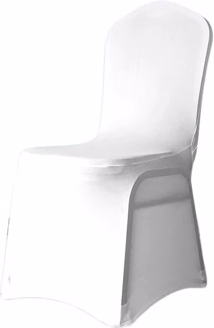 Neel Blue 10-Piece Spandex Dining Chair Slipcovers with Chair Band in White and Blue