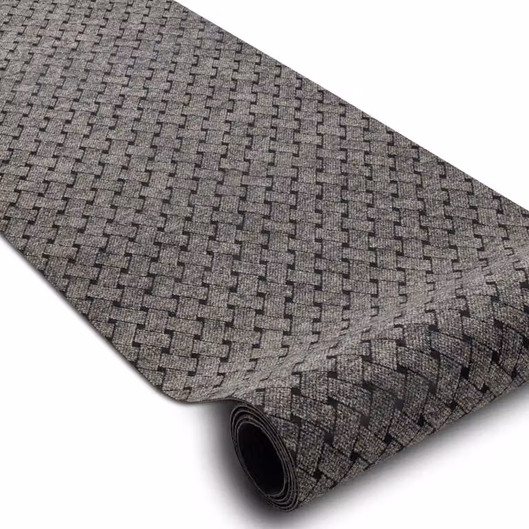 RugsX Non-Slip Polypropylene Runner in Beige and Grey, W/D: 100 x 200 cm
