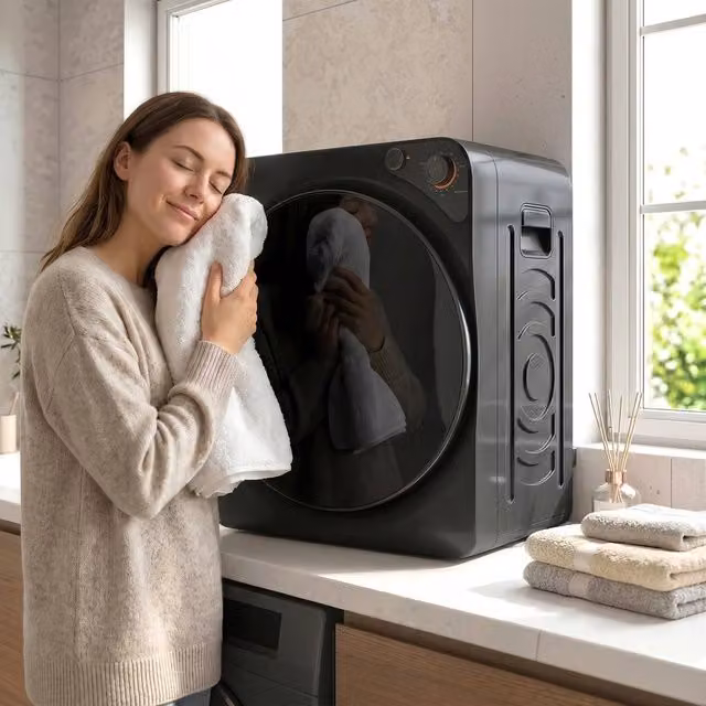 HOMCOM 5kg Vented Compact Tumble Dryer in Black