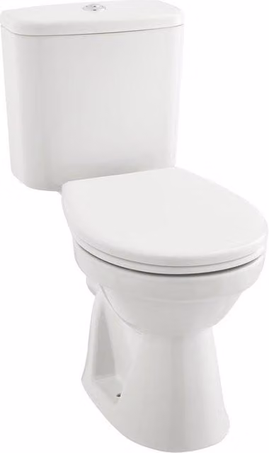 Clifton Premium Open Back Rimless Pan Toilet Set with Soft Close in White