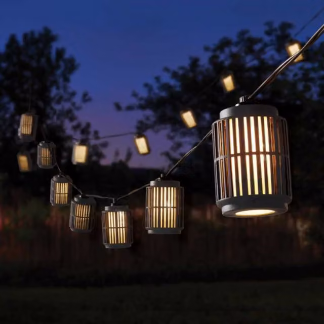 Samuel Alexander Connectable Industrial LED String Lights in Warm White