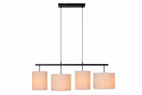 Lucide Maya Pendant Light, Beige, 4 x E27