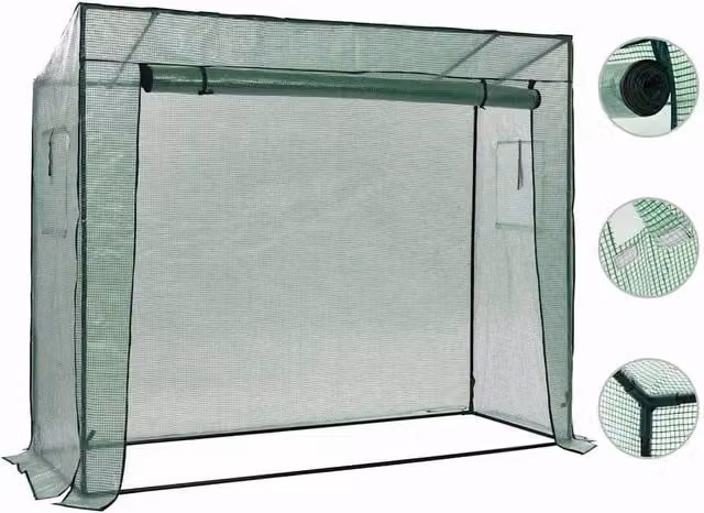 Berkfield Home Walk-in Greenhouse in Green, W/D/H: 200 x 80 x 173 cm