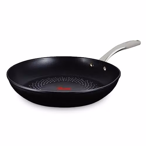 Tower T900302 SmartStart Ultra Forged 30cm Aluminium Non-Stick Frying Pan, Black, Induction Compatible and Oven Safe